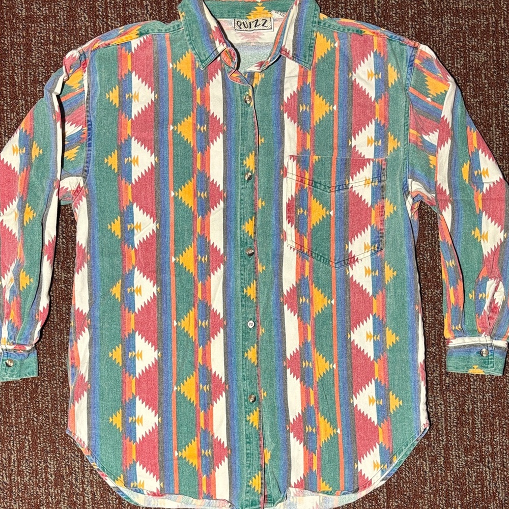 Men's Multicolor Casual Button Down Shirt